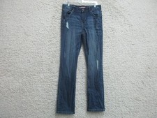 Tommy Hilfiger Jeans 20 Boys Youth Size Blue Denim Straight Leg Distressed Dark