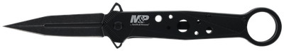 Smith & Wesson Knives 1193183 M&P Folding Dagger Folding Dagger Plain Black 8Cr1