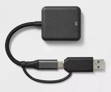 heyday  USB-C to USB-A Card Reader for SD  microSD - Black