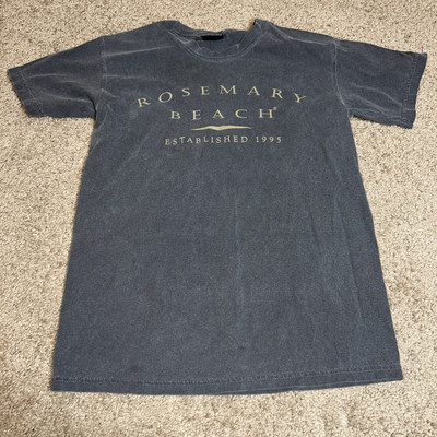 Rosemary Beach 30A FL Tshirt Small Black Emerald Coast Comfort Colors
