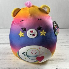 Squishmallows Care Bears Starlight Love Bear 12 Inch Heart Tummy Soft Plush New