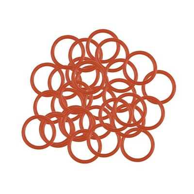 Silicone O-Rings 9.5mm OD 7.5mm ID 1mm Width, Seal Gasket Red 30Pcs  *pz
