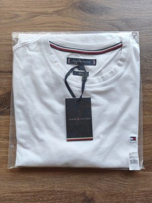 Tommy Hilfiger Core Stretch Slim Fit C-Neck Tee | Herren T-Shirt | Gr. L | weiß