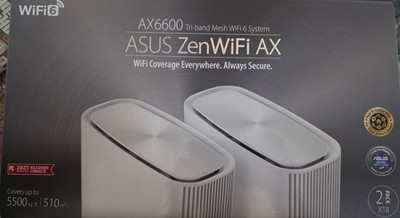 ASUS ZenWiFi AX6600 Tri-Band Mesh WiFi 6 System (XT8 2PK)