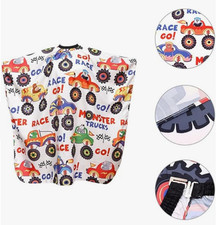 Kids Barber Cape - Car Print Hair Salon Cape - Children Haircut Apron