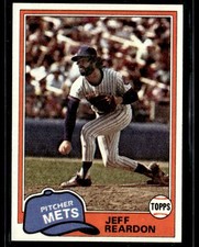 1981 Topps Jeff Reardon #456 Rookie Card RC. rookie card picture