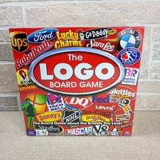 The LOGO Board Game Spin Master Brands Trivia Game New