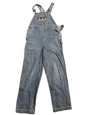 Vintage Mickey Minnie Donald Denim Overalls Size 16 Kids Disney Jerry Leigh