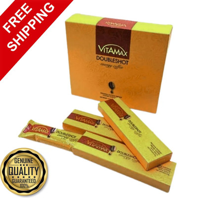 (10 sachets x 20g) Vitamax Doubleshot Energy Premium Herbal Coffee For Men