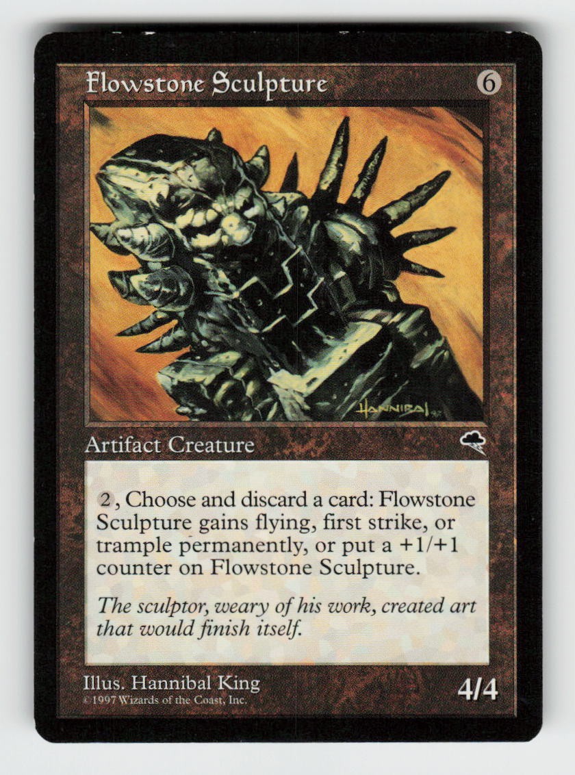 Flowstone Sculpture 288 Rare Tempest Magic: The Gathering Near Mint