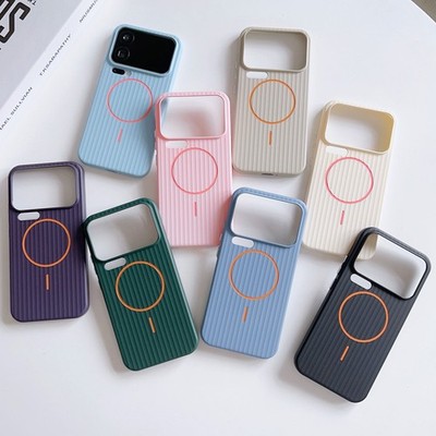 For Xiaomi 17 Pro Max, Phone Case Hybrid Armor Leather Texture Wireless Charge