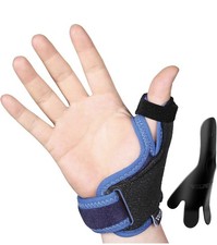VELPEAU Thumb Stabilizer Wrist Brace Support - Black - Size Large