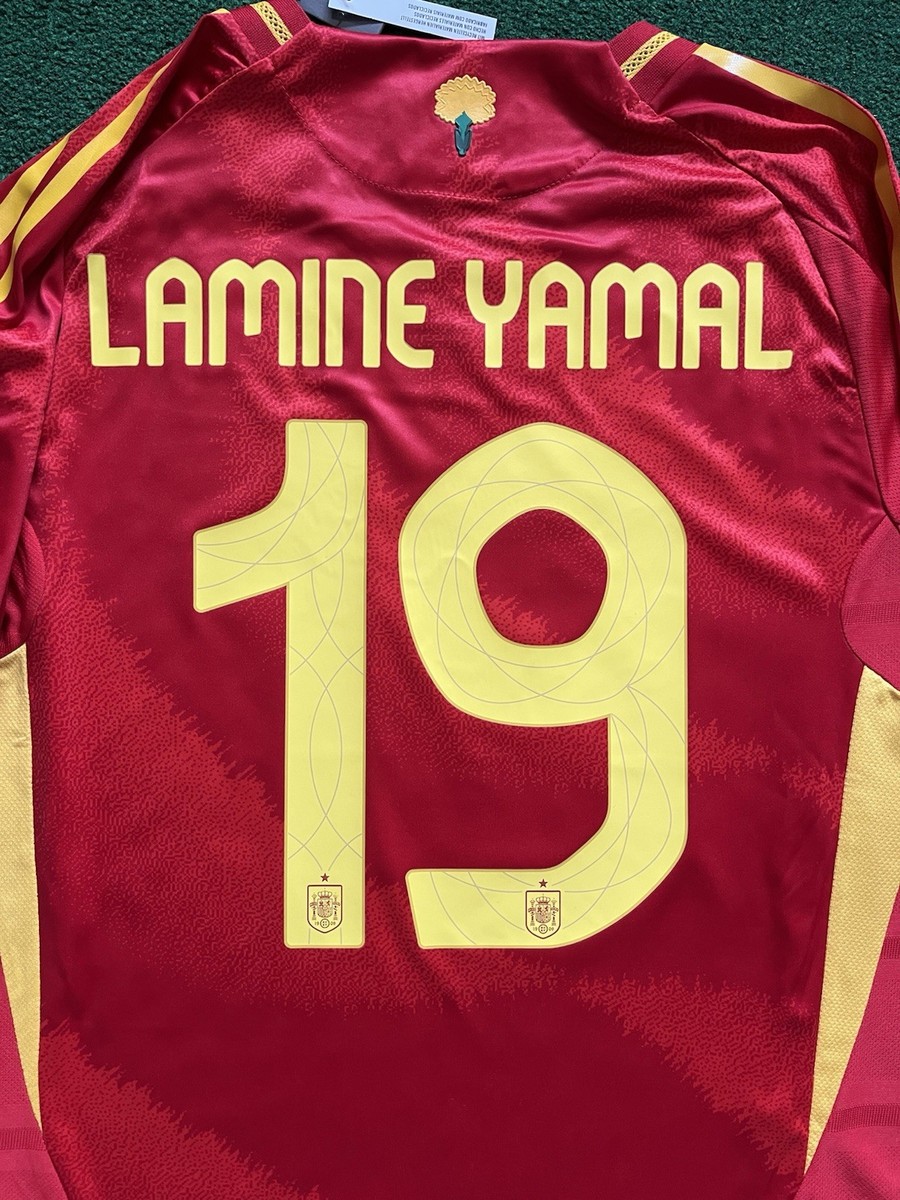 NWT Spain 2024 Home Euro Player Version Jersey “Lamine Yamal 19