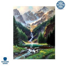 DIY Mountain  Waterfall Paint by Numbers Kit - 16x20 Wall Art, Kids  Adults