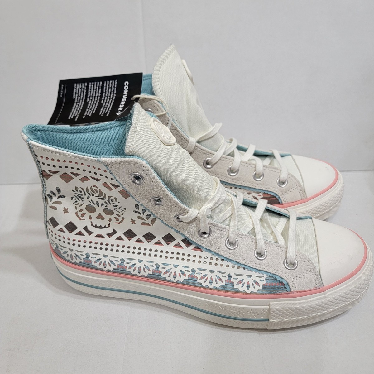 CONVERSE CHUCK TAYLOR ALL STAR 70 DIA DE LOS MUERTOS NWT size 9 Converse Chuck 70 High Dia de los Muertos - Black for Sale  main image 4