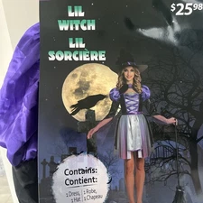 Partyholic Woman's Lil Witch Costume - Medium (8-10)