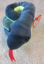 Ty Beanie Baby Hissy the Snake DOB April 4, 1997 MWMT Free Shipping