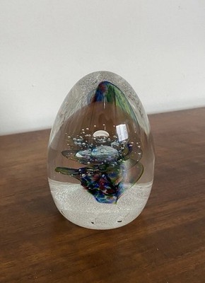 Vintage Handmade Selkirk Glass ''Minstrel'' Limited Edition Paperweight, 1987
