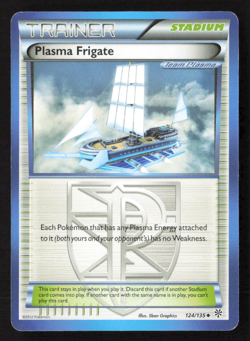 Plasma Frigate (Team Plasma) Uncommon Normal PLS 124/135 LP Pokemon TCG