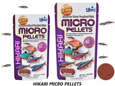 Hikari Micro pellets fish food small  tropical  freshwater  fish hight protein