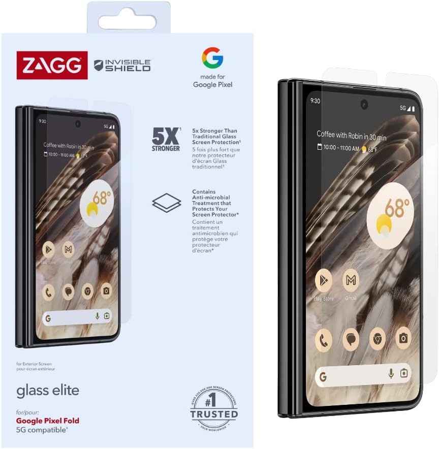 ZAGG Google Pixel FoId InvisibleShield Elite Tempered Glass Screen Protector