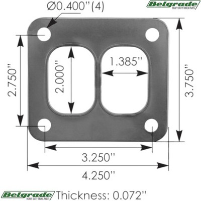 840.TM5573C2 Turbo Mounting Gasket IHC DT466 - 670073C2