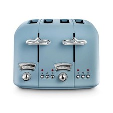 Delonghi Argento Flora 4 Slice Toaster in Blue | CT04AZ | Brand New