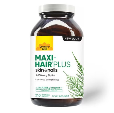 Worldwide 2 X Country Life Maxi-Hair� Plus -- 240 Vegetarian Capsules