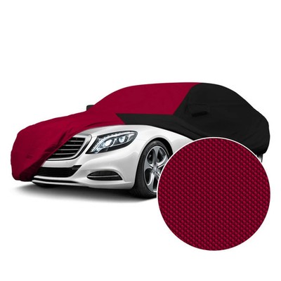 For BMW 530e xDrive 18-23 Stormproof Red Custom Car Cover w Black Sides