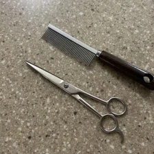 Pet Grooming Scissor And Comb Set Forged Steel Made In USA