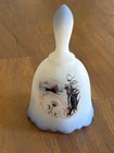 Fenton numbered Art Glass bell from their "Birds in Winter" collection