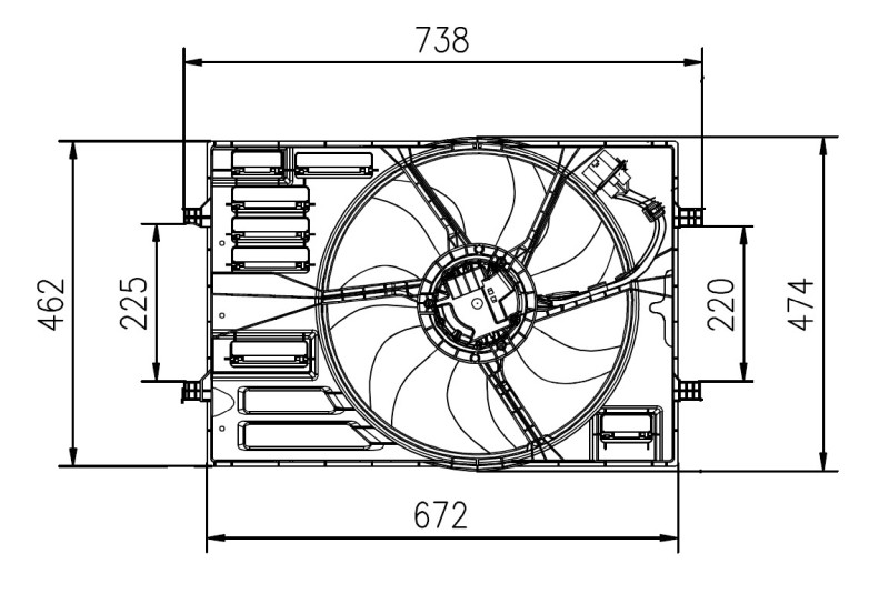 NRF 47950 Fan, radiator for AUDI,CUPRA,SEAT,SKODA,VW