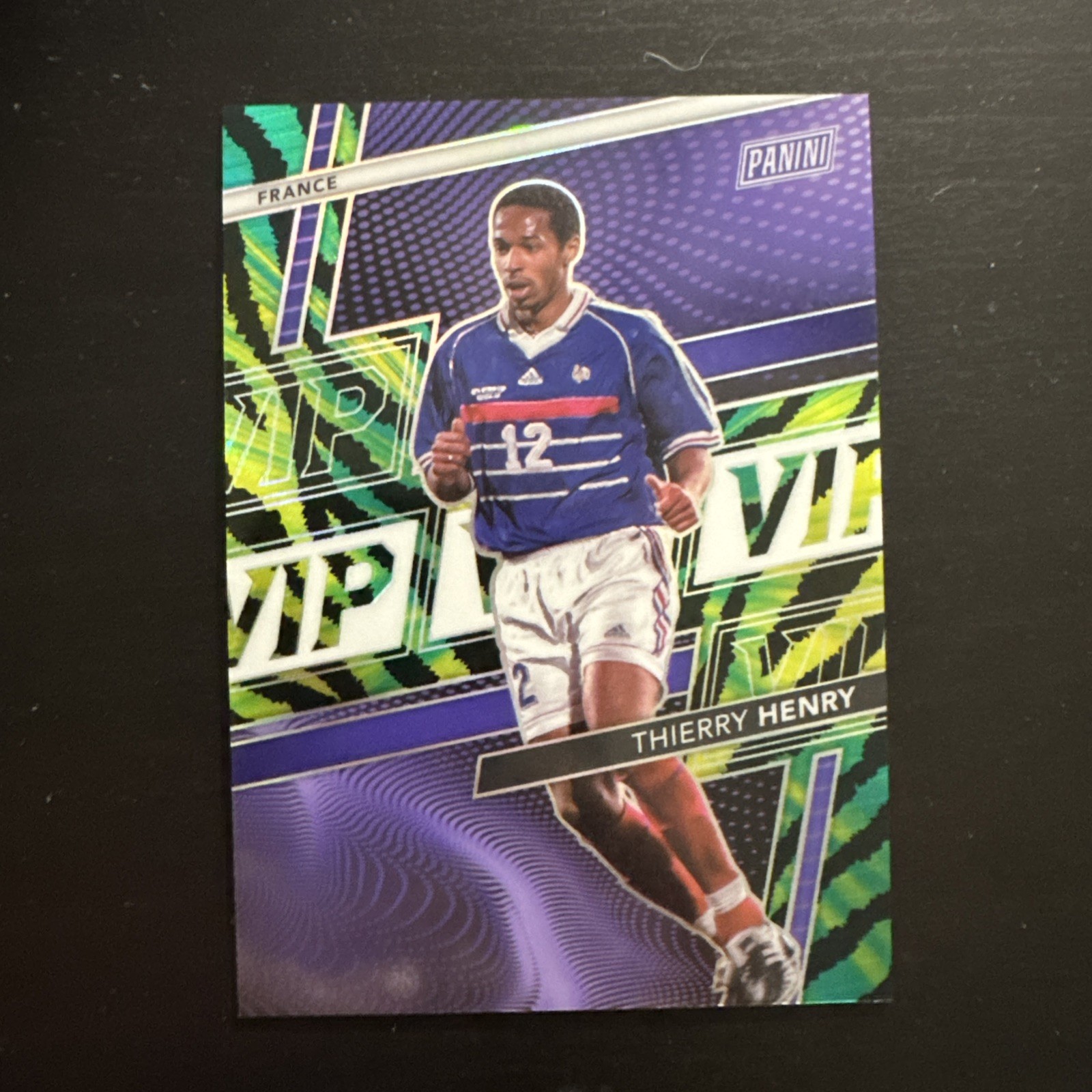2026 Panini National VIP Gold Pack Thierry Henry Hyper Tiger Prizm view 1