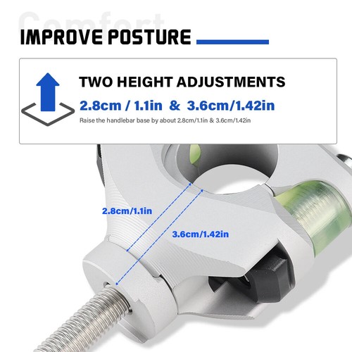 1290 SUPER ADV Handlebar Riser Bar Mount Handle Clamp 28MM For 790 890 1190 ADV - Picture 3 of 11