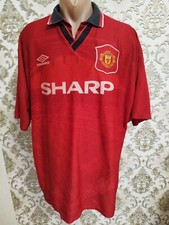 Manchester United football jersey home vintage shirt 1994/96 Umbro size XXL