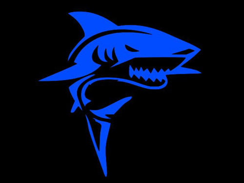 SHARK JAWS Vinyl Decal Car Window Wall Sticker CHOOSE SIZE COLOR - Picture 3 of 3
