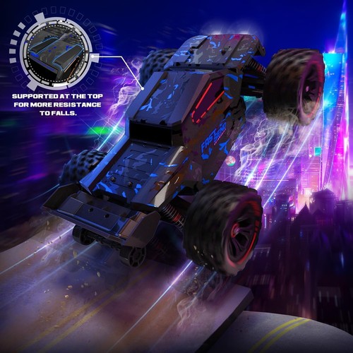 1/14 Brushless RC Autos für Erwachsene schnell 60+ mph, RC Trucks 4x4 Offroad - Bild 3 von 24