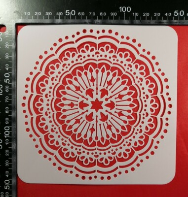 Floral Mandala Handwerk Schablone Scrapbooking Kartenherstellung Airbrush Tinte Home Art #18