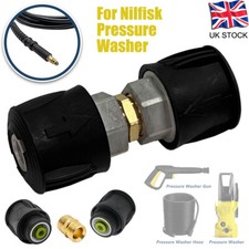 For Nilfisk/Bosch Pressure Washer Quick Release Adaptor Hose to Connector Hoses