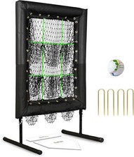 9 Hole Baseball Pitching Net 20"x30" with Strike Zone 9 Pockets Hitting Practice