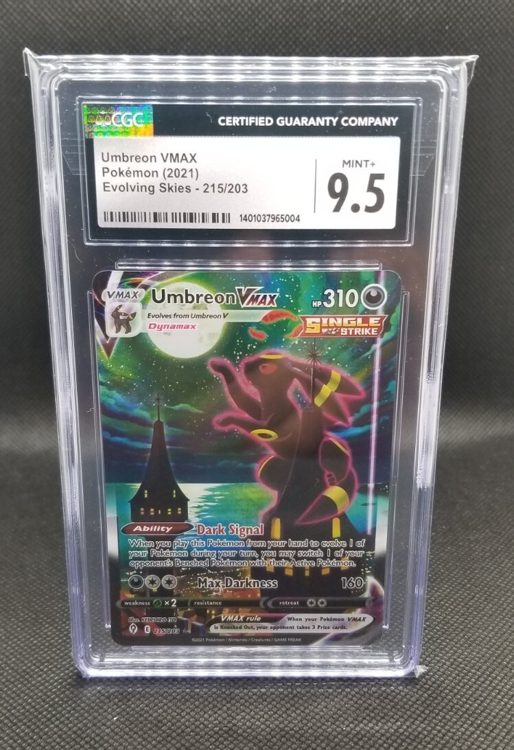 ポケモンカードゲーム Umbreon VMAX HR 2021 SWORD & SHIELD 9.5 Umbreon VMAX 2021 Sword & Shield: Evolving Skies #095/203