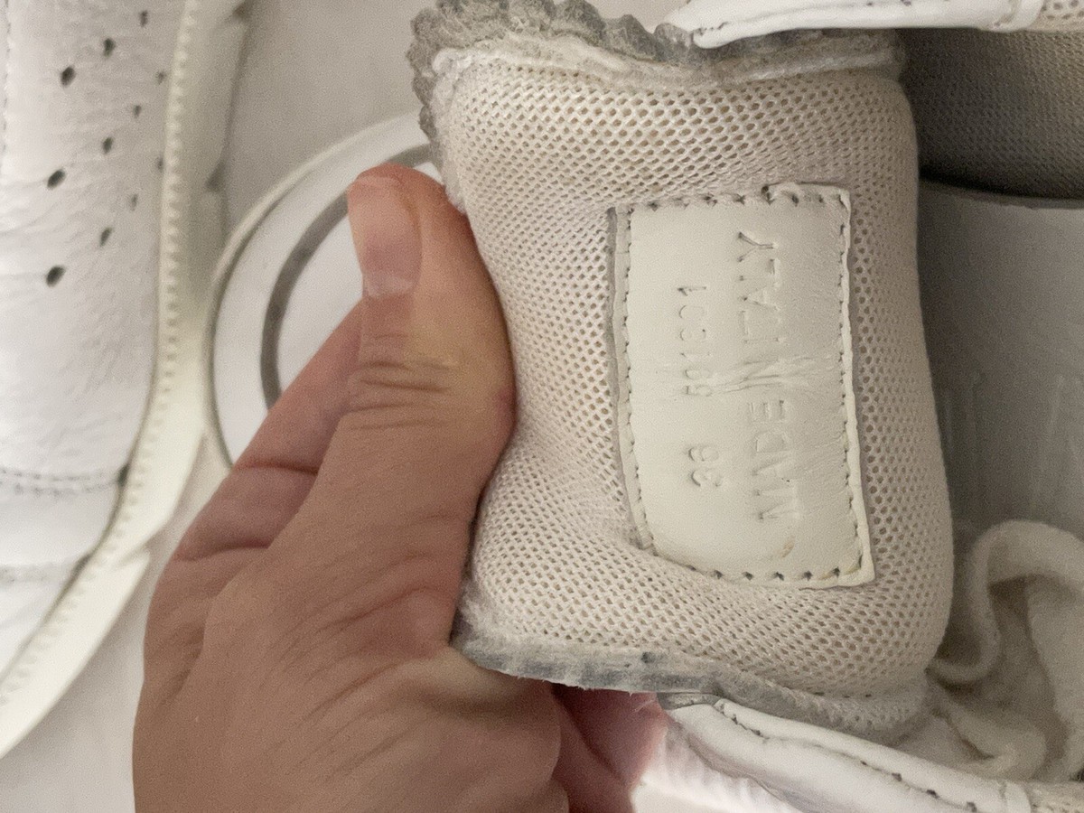 $490 Loewe - Smooth and Full-Grain Leather Sneakers - White $490 Loewe - Smooth and Full-Grain Leather Sneakers - White