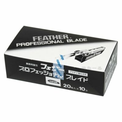Feather Artist Club Professional Blade PB-20 x 10 packs 200 Blades from Japan