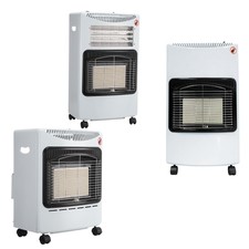 4.2kw Mobile Gas Cabinet Heater Home Office Calor Butane With Hose & Regulator