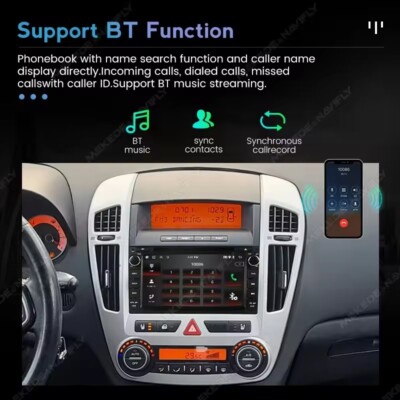 7'' Android 13 Car Stereo for KIA CEED 2007-2009Car GPSCarPlay Player 4GB + 64GB