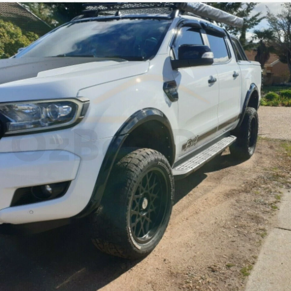 FENDER FLARES THIN GLOSS BLACK TRIM FITS FORD RANGER PX2 MK2 2015 2016 2017 2018 - image 4 of 4
