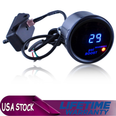 PSI Gauge, Universele 12 V Turbo boost meter meter kit voor auto, 12 V LED, turbo relog turbodruk turbodruk manometer turbodruk manom