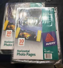 Lot of 2 Avery Horizontal Landscape Photo Pages 10 Acid Free 4"x6" 13406 20 