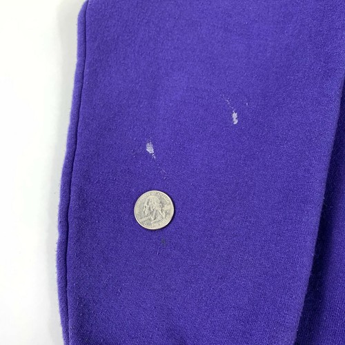 VTG 90s Champion Elon University Purple Crewneck Sweatshirt Small Eco Fleece - Picture 6 of 10