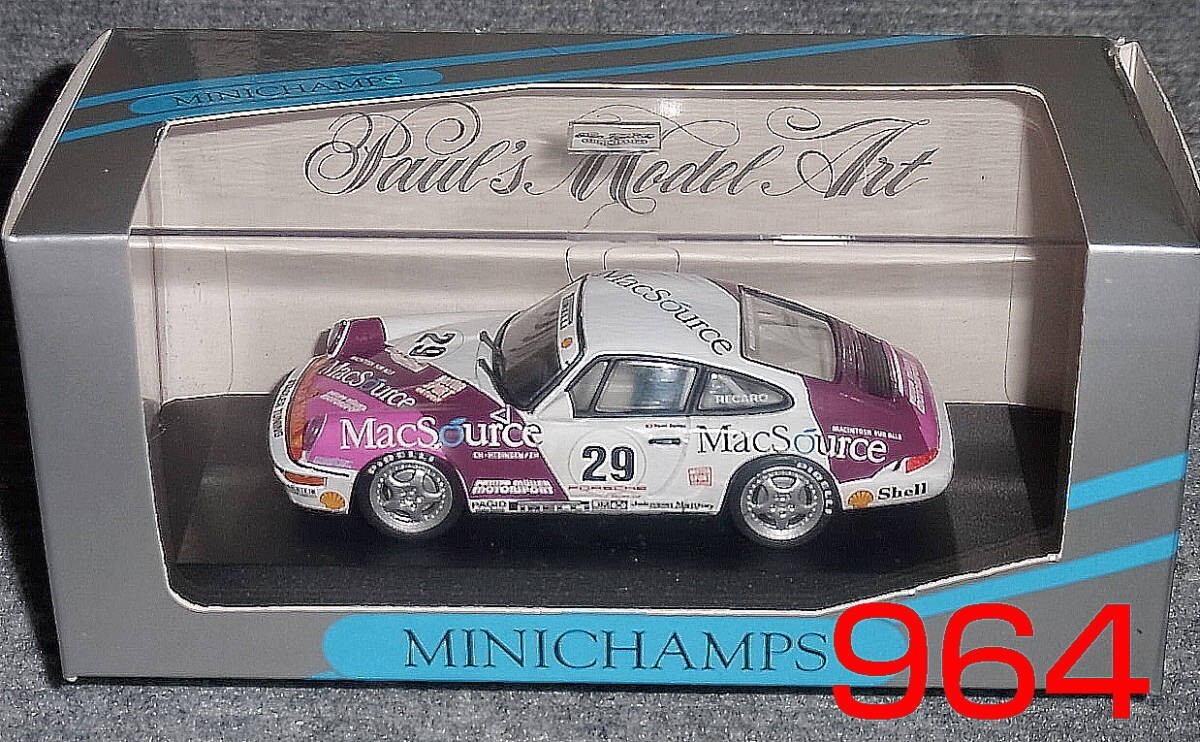 MINT 1/43 Porsche 911 Cup Macsource 29th Purple 1992 964 Carrera for sale  online | eBay
